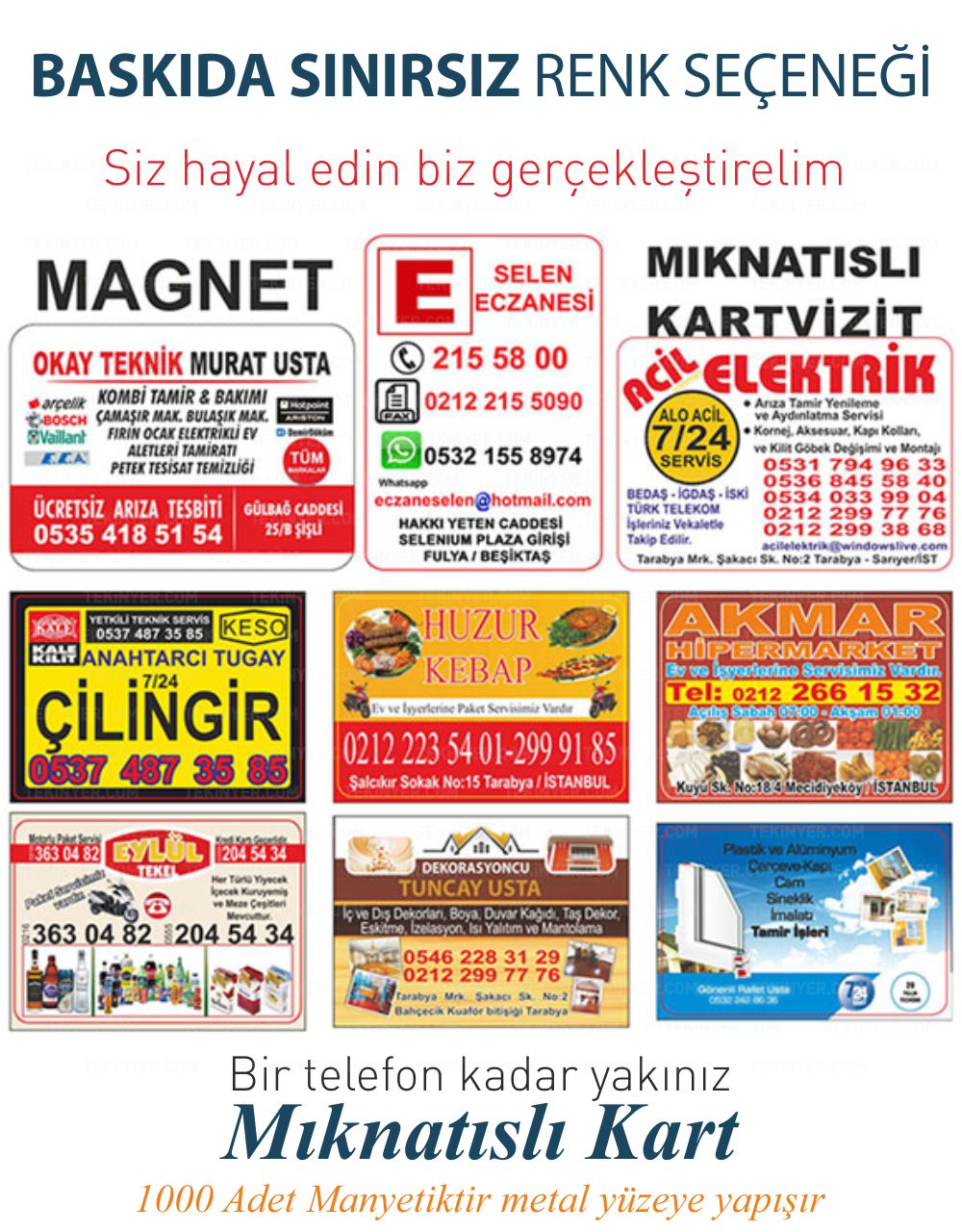Bursa Magnet Sınırsız Renk Baskı Seçeneği
